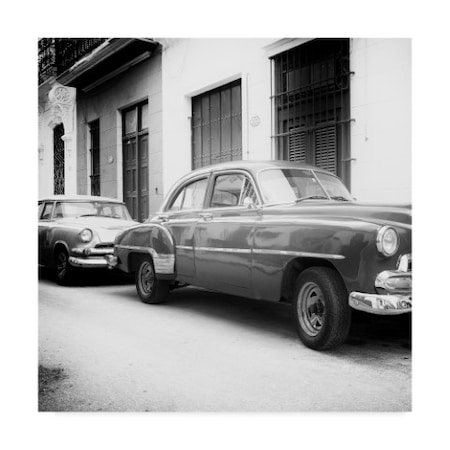 Trademark Fine Art Philippe Hugonnard 'Two Old Classic Cars' Canvas Art, 18x18 PH01017-C1818GG